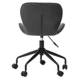 Brent Black Leather Effect Home Office Chair - thumbnail 5