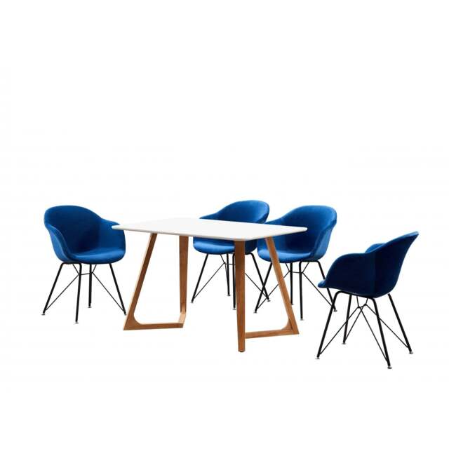 Valentina Dallas Dining Set - Royal Blue