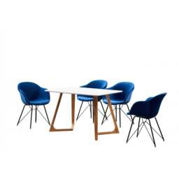 Valentina Dallas Dining Set - Royal Blue