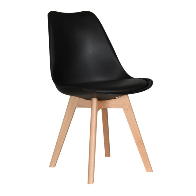 Jamie Lorenzo dining Chair - Black / Single