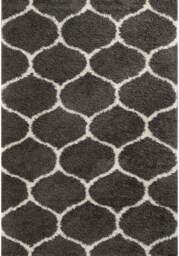 Moroccan Dark Grey Shaggy Rug - 640