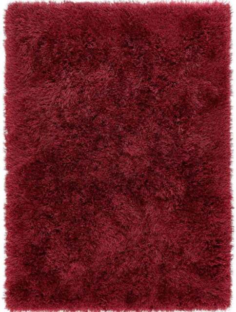 Extravagance Wine Red Shaggy Rug - image 1