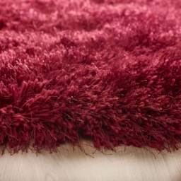 Extravagance Wine Red Shaggy Rug - thumbnail 2