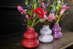 VASE SKRZYSZOW S- H16 D14 cm - TANGERINE - thumbnail 4