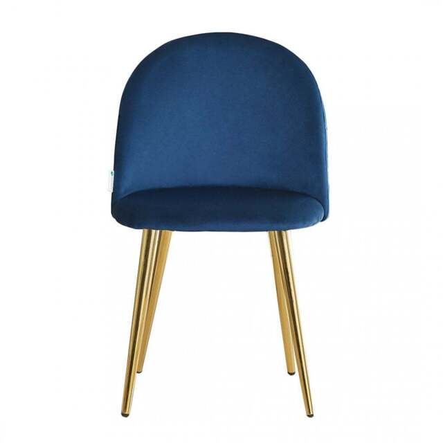 Lucia Deluxe Velvet Chair - Blue