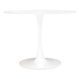 Laila White Small Round Dining Table - thumbnail 2