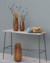 Flower VASE ROBERT - BROWN Glass by DutZ - thumbnail 5