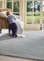 Country Sea Mist Solid Wool Rug - thumbnail 3
