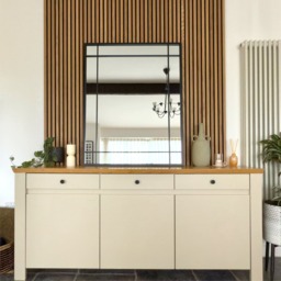 Aimi - Black Metal Rectangle Window Mirror - 95cm x 120cm. - thumbnail 3