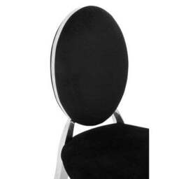 Yasmin Black Velvet Chair - thumbnail 6
