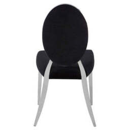 Yasmin Black Velvet Chair - thumbnail 5