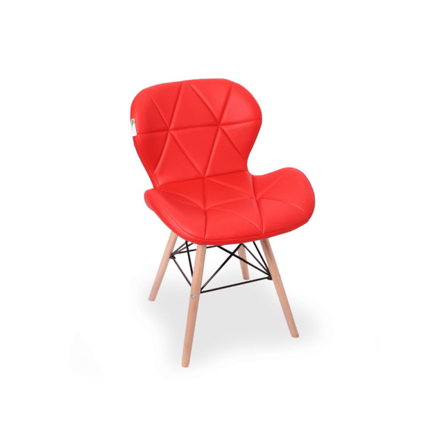 Cecilia Eiffel Dining Chair - Red / Single