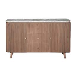 Bundi Natural Marble & Wood Extra Large Sideboard - thumbnail 2