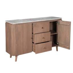 Bundi Natural Marble & Wood Extra Large Sideboard - thumbnail 3