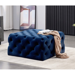 Melia Square LUX Pouffe - Royal Blue