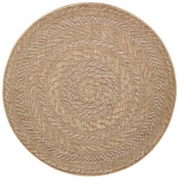 Indoor Outdoor Almendro Round Rug – Chevron Design - thumbnail 1