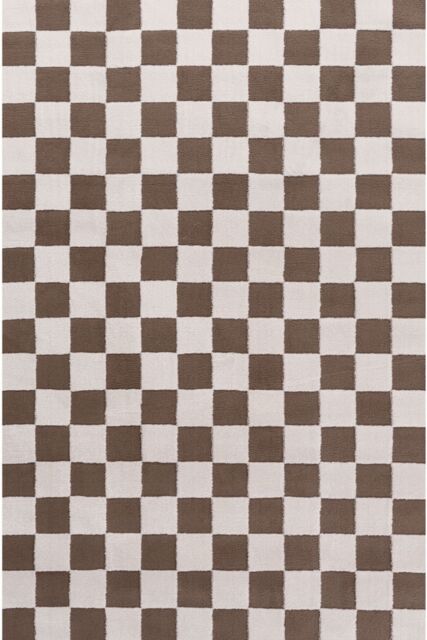 Loft Checkerboard Brown Rug - image 1
