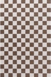 Loft Checkerboard Brown Rug - thumbnail 1