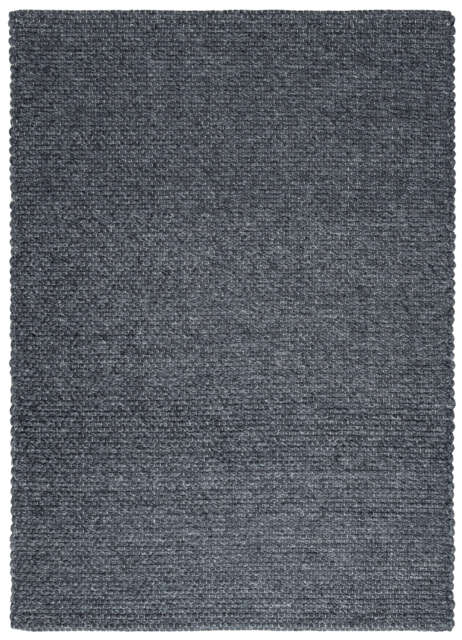 Solid Design Low Pile Eco Charcoal Rug - 160X230 cm