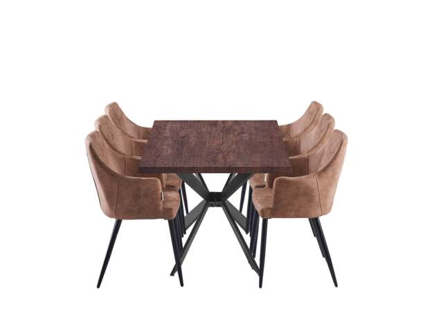 Zarah Duke Dining Set 6 - Beige / Set of 6