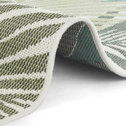 Indoor Outdoor Vai Green Rug – Floral Design - thumbnail 2