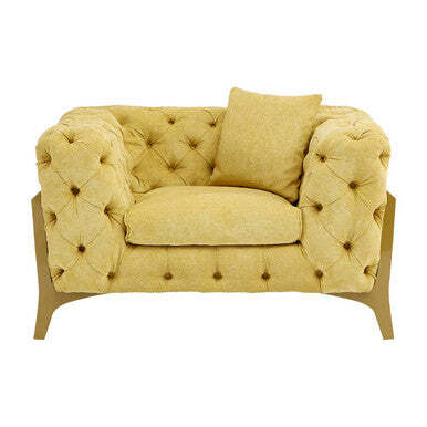 Esme Pistachio Green Tufted Armchair - image 1