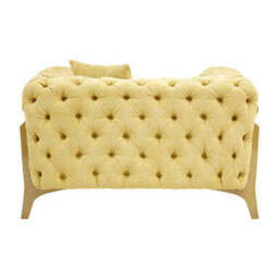 Esme Pistachio Green Tufted Armchair - thumbnail 4