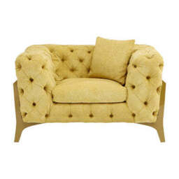 Esme Pistachio Green Tufted Armchair - thumbnail 1