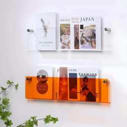 Floating Acrylic Magazine Holder - thumbnail 1
