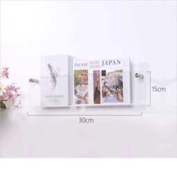 Floating Acrylic Magazine Holder - thumbnail 4