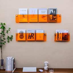 Floating Acrylic Magazine Holder - thumbnail 2