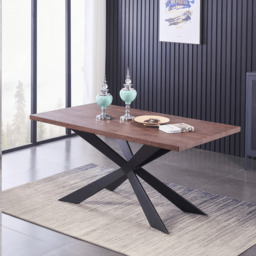 Windsor Duke Lux Dining Set - A Walnut Table with Set of 6 Dining Chairs - thumbnail 2