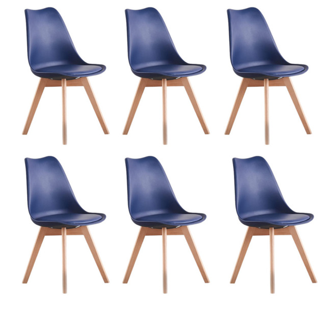 Jamie Lorenzo dining Chair - Royal Blue / Set of 6