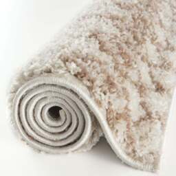 Moroccan Ivory Beige Shaggy Rug - 1030 - thumbnail 5