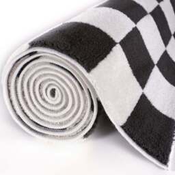 Loft Checkerboard Dark Grey Rug - thumbnail 6
