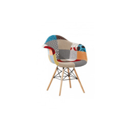 Patchwork Halo Dining Table Set with 4 Chairs - thumbnail 4