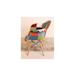 Patchwork Halo Dining Table Set with 4 Chairs - thumbnail 6