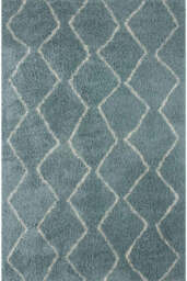 Moroccan Duck Egg Blue Shaggy Rug - 850 - 180X270 cm
