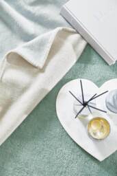 Hush Solid Aqua Luxury Rug - thumbnail 3