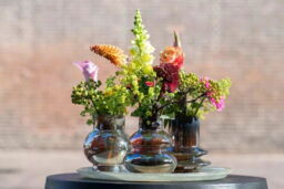 Vase RINGO- H18 D16 cm - GOLD LUSTER - thumbnail 3