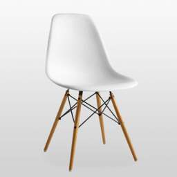 Halo Dining Table and Ghost Chair Set for 4 - Eiffel Plastic Chairs and a Rectangle Dining Table - thumbnail 3