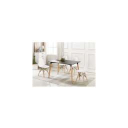 Halo Dining Table and Ghost Chair Set for 4 - Eiffel Plastic Chairs and a Rectangle Dining Table - thumbnail 6