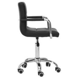 Finn Black Home Office Chair With Swivel Base - thumbnail 3