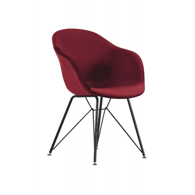 Valentina Velvet LUX Chair - Red / Single