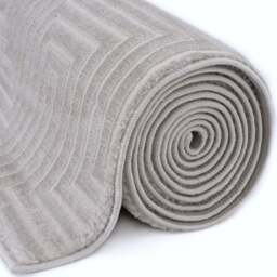 Carmel Grey-Cream Geometric Rug - 6050 - thumbnail 4