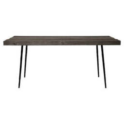 Grey Oak Wood Rectangular Dining Table - Mason