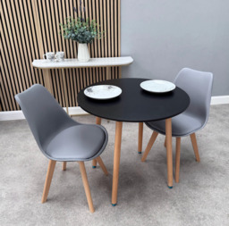 Jamie Lorenzo Halo Round Dining Set of 2 - thumbnail 6