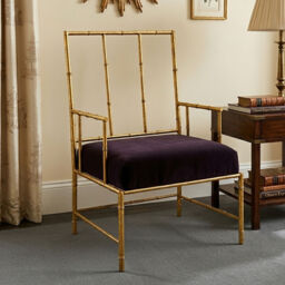 Monroe Black Velvet Accent Chair - thumbnail 1