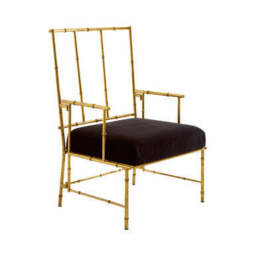 Monroe Black Velvet Accent Chair - thumbnail 3