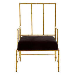 Monroe Black Velvet Accent Chair - thumbnail 2